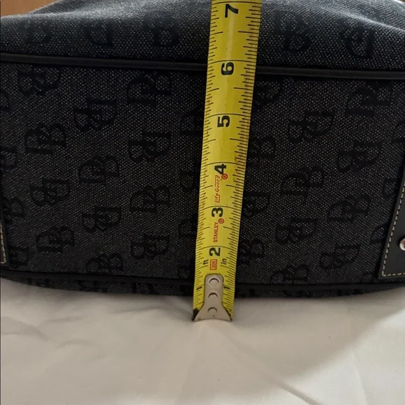 Dooney & Bourke Black Logo Jacquard Satchel with Matching Wallet - Picture 12 of 14